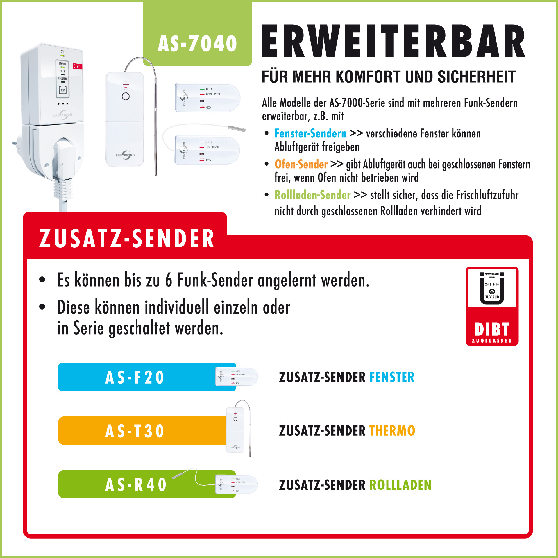 Funk-Abluftsteuerung Premium AS-7040 DIBT Funk-Abluftsteuerung Premium AS-7040 DIBT